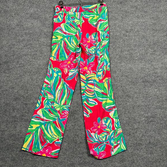Lilly Pulitzer Womens Size XS Cambridge Palazzo Pants Jungle Resort Floral - Picture 2 of 9